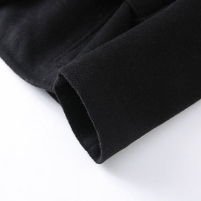 The Sable Wool Coat with Brown Fox Fur Collar