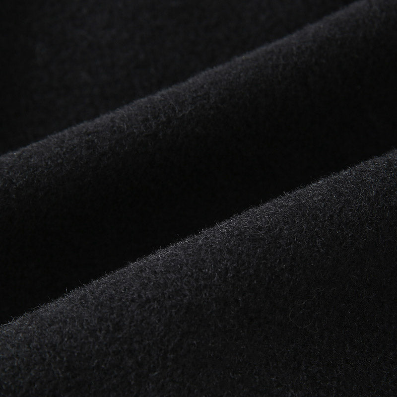 The Sable Wool Coat with Brown Fox Fur Collar