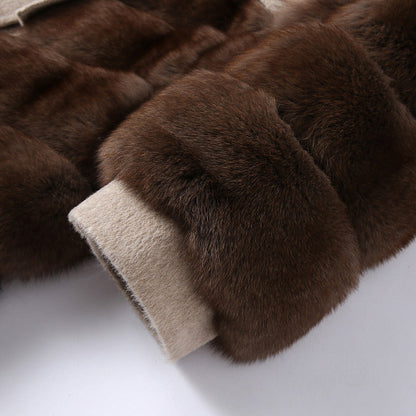 The Serenite Wool Coat with Genuine Fox Fur