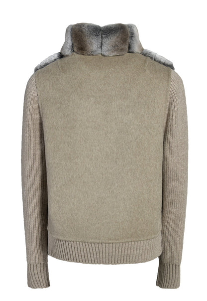 Cashmere Jacket with Fur
