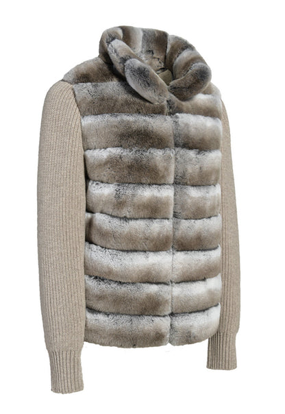 Cashmere Jacket with Fur