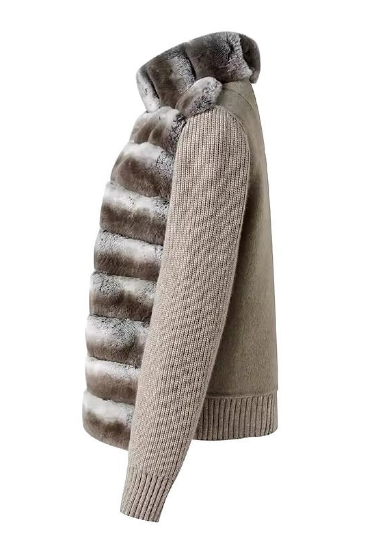 Cashmere Jacket with Fur