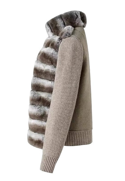 Cashmere Jacket with Fur